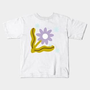 Purple flower Kids T-Shirt